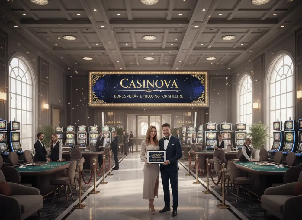 Casinova casino bonus guide for norske spillere