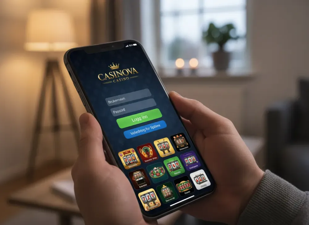 Casinova casino login veiledning for trygg tilgang